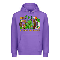 Purple with god all things are possible Premium Hoodie - OliviaCreatesArt