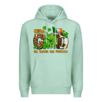 Seafoam with god all things are possible Premium Hoodie - OliviaCreatesArt