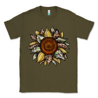 Army Green sunflower camouflage and leopard 2 Classic Tee - JahusDesignShop