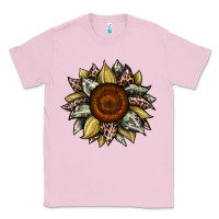 Bubblegum Pink sunflower camouflage and leopard 2 Classic Tee - JahusDesignShop