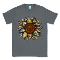 Charcoal Heather sunflower camouflage and leopard 2 Classic Tee - JahusDesignShop