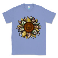 Colony Blue sunflower camouflage and leopard 2 Classic Tee - JahusDesignShop