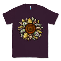 Plum sunflower camouflage and leopard 2 Classic Tee - JahusDesignShop
