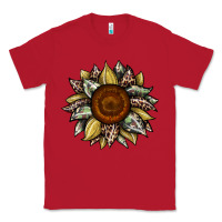 Red sunflower camouflage and leopard 2 Classic Tee - JahusDesignShop