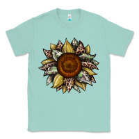 Seafoam sunflower camouflage and leopard 2 Classic Tee - JahusDesignShop