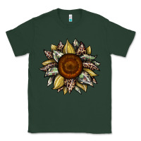 Sports Green sunflower camouflage and leopard 2 Classic Tee - JahusDesignShop