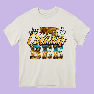Queen Bee Heavy Core Tee Designed By Lillyallendesigns