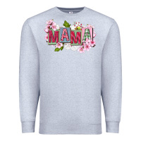 Heather Grey Mother's Day mama Premium Sweatshirt - FaDigitalArtStudio