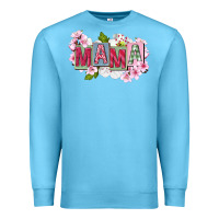 Ocean Blue Mother's Day mama Premium Sweatshirt - FaDigitalArtStudio