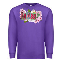 Purple Mother's Day mama Premium Sweatshirt - FaDigitalArtStudio