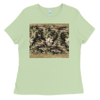 Matcha camouflage bull skull Ladies Tee - Jasminsmagicworld