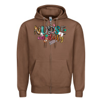 Chestnut Nurse on duty Zipper Hoodie - CowGirlArtShop