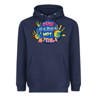 Navy Cure ableism not Autism Heavyweight Hoodie - FaDigitalArtStudio