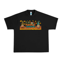 Black hello pumpkin season libbey glass Urban Heavy Tee - BundleAndBundleShop