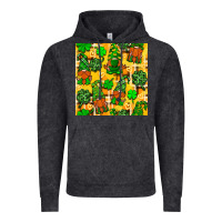 Vintage Black St. Patricks gnomies seamless pattern Vintage Hoodie - BundleAndBundleShop