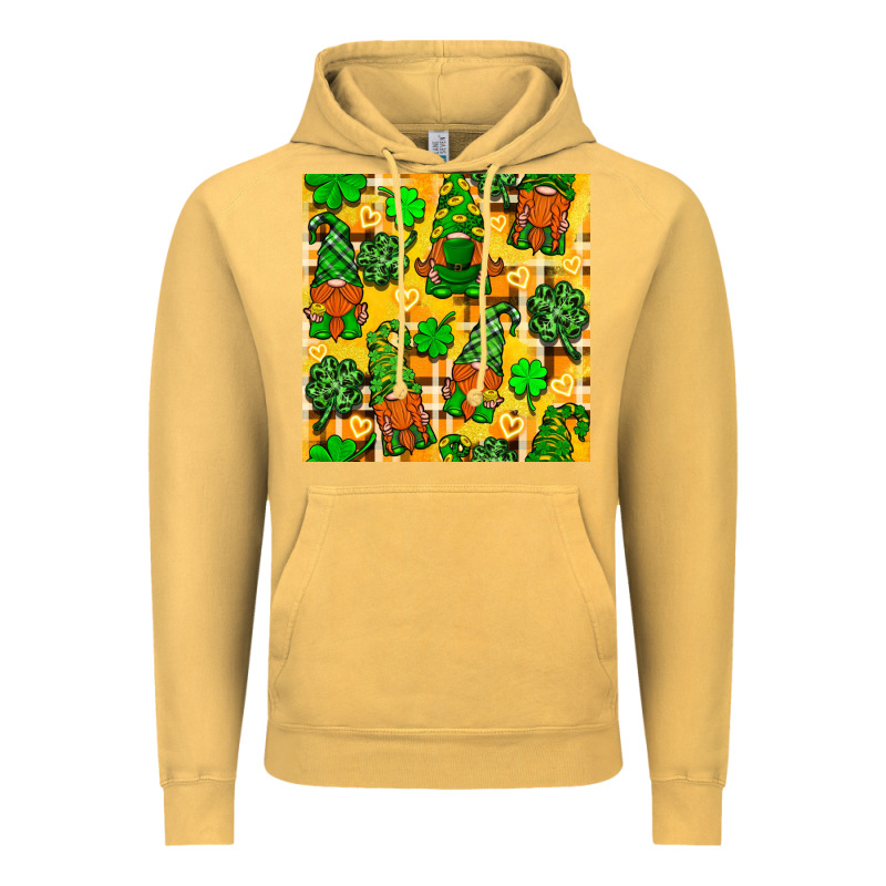 St. Patricks Gnomies Seamless Pattern Vintage Hoodie by BundleAndBundleShop | Teevron