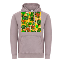 Vintage Zinc St. Patricks gnomies seamless pattern Vintage Hoodie - BundleAndBundleShop