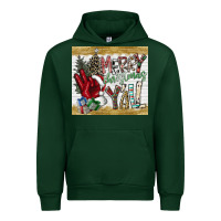 Forest Green merry christmas y'all Urban Hoodie - CowhideDigitalArt