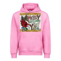 Fuchsia Pink merry christmas y'all Urban Hoodie - CowhideDigitalArt