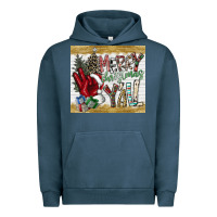Pigment Midnight Navy merry christmas y'all Urban Hoodie - CowhideDigitalArt