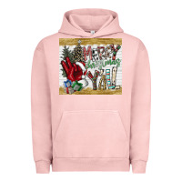 Pigment Salmon merry christmas y'all Urban Hoodie - CowhideDigitalArt