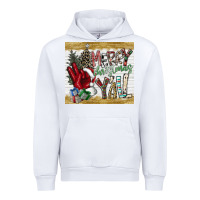 White merry christmas y'all Urban Hoodie - CowhideDigitalArt