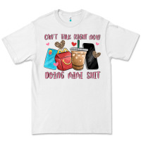White can't talk right now doing mimi shit Premium Tee - MaliasSmallBusiness