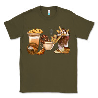 Army Green Bakery Coffee Cups With Cookie Bbs Classic Tee - BundleAndBundleShop