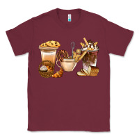 Burgundy Bakery Coffee Cups With Cookie Bbs Classic Tee - BundleAndBundleShop