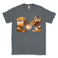 Charcoal Heather Bakery Coffee Cups With Cookie Bbs Classic Tee - BundleAndBundleShop