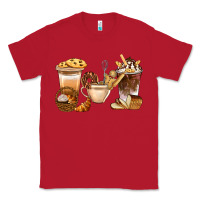 Red Bakery Coffee Cups With Cookie Bbs Classic Tee - BundleAndBundleShop