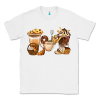 White Bakery Coffee Cups With Cookie Bbs Classic Tee - BundleAndBundleShop