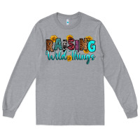 Heather Grey raising wild things Long Sleeve Tee - RanaPortraitStore