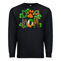Black St. Patricks Dog Mom Premium Sweatshirt - FaDigitalArtStudio