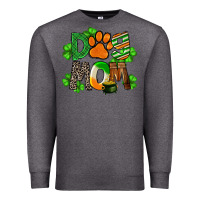 Charcoal Heather St. Patricks Dog Mom Premium Sweatshirt - FaDigitalArtStudio