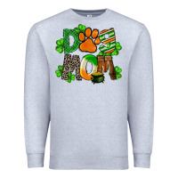 Heather Grey St. Patricks Dog Mom Premium Sweatshirt - FaDigitalArtStudio