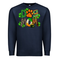 Navy St. Patricks Dog Mom Premium Sweatshirt - FaDigitalArtStudio