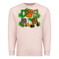 Pale Pink St. Patricks Dog Mom Premium Sweatshirt - FaDigitalArtStudio