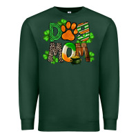Sports Green St. Patricks Dog Mom Premium Sweatshirt - FaDigitalArtStudio