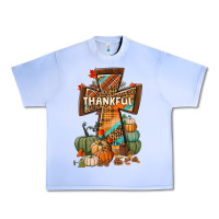 Grape Ice thankful fall cross Urban Heavy Tee - BundleAndBundleShop