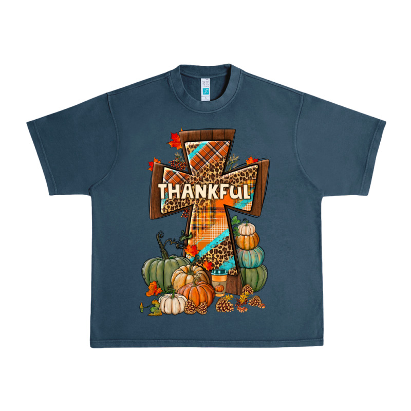 Thankful Fall Cross Urban Heavy Tee by BundleAndBundleShop | Teevron