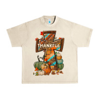 Sandshell thankful fall cross Urban Heavy Tee - BundleAndBundleShop