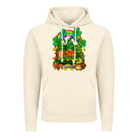 Vintage Artic st. patricks gnomes truck with rainbow Vintage Hoodie - BundleAndBundleShop