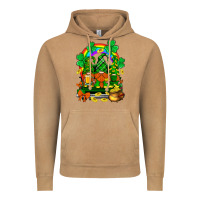 Vintage Camel st. patricks gnomes truck with rainbow Vintage Hoodie - BundleAndBundleShop