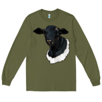Army Green dorper sheep Long Sleeve Tee - RanaPortraitStore