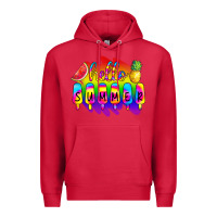 Cardinal Hello Summer Tie Dye Premium Hoodie - CowCowDesign
