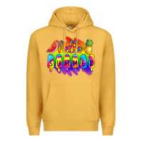 Mustard Hello Summer Tie Dye Premium Hoodie - CowCowDesign