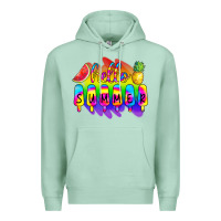 Seafoam Hello Summer Tie Dye Premium Hoodie - CowCowDesign