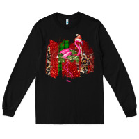 Black Christmas Flamingo Long Sleeve Tee - Bettercallsaul