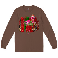 Chestnut Christmas Flamingo Long Sleeve Tee - Bettercallsaul